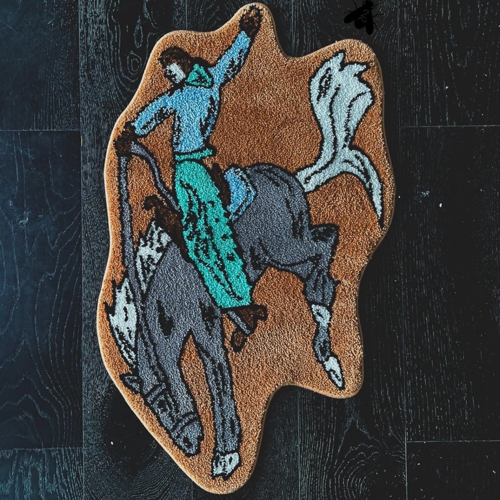 Bucking Horse Rug
